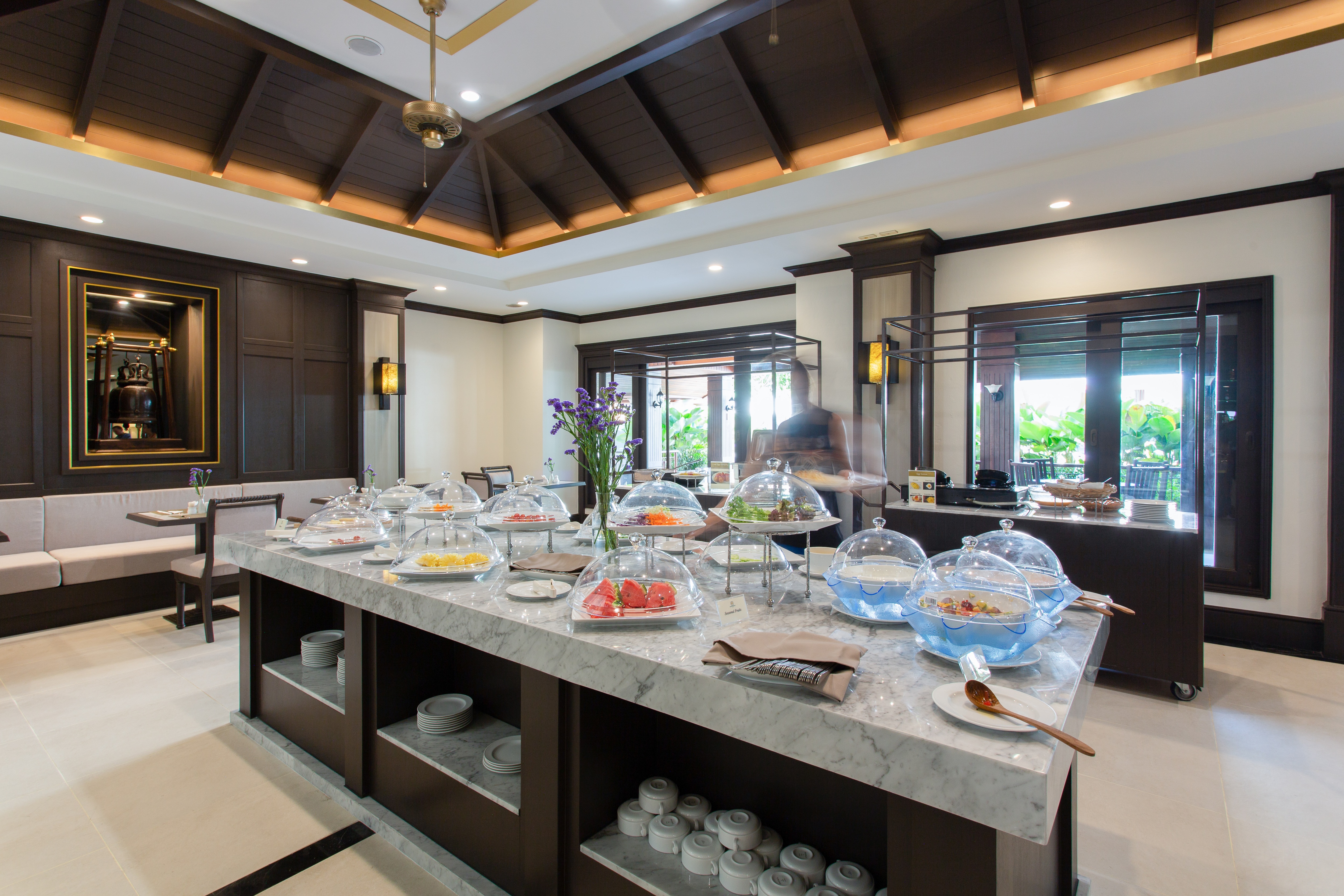The elegant restaurant