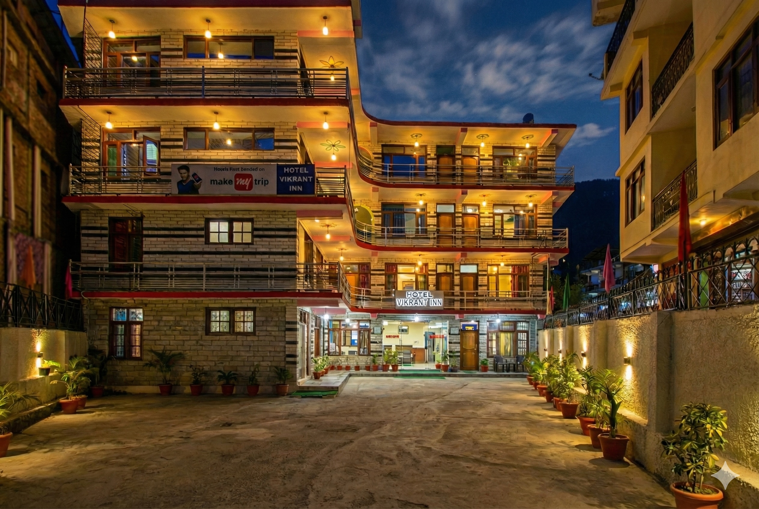 Sa Manali Inn Hotel Vikrant Inn @ Mall Road 100 Meters Walk ππ’π’π Manali Hotel
