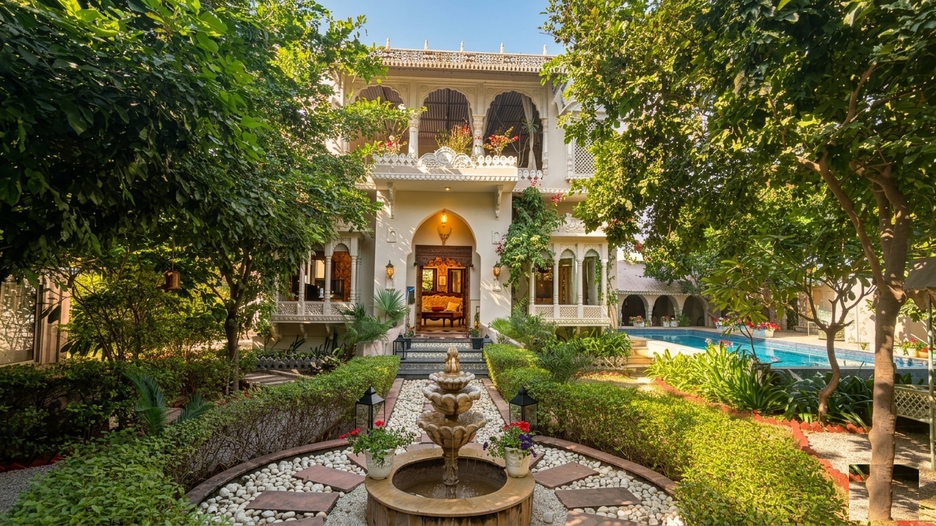 Bhanpur Haveli | Hidden Luxury Haveli Amid Greenery & Peace 𝗕𝗢𝗢𝗞 Jaipur ...