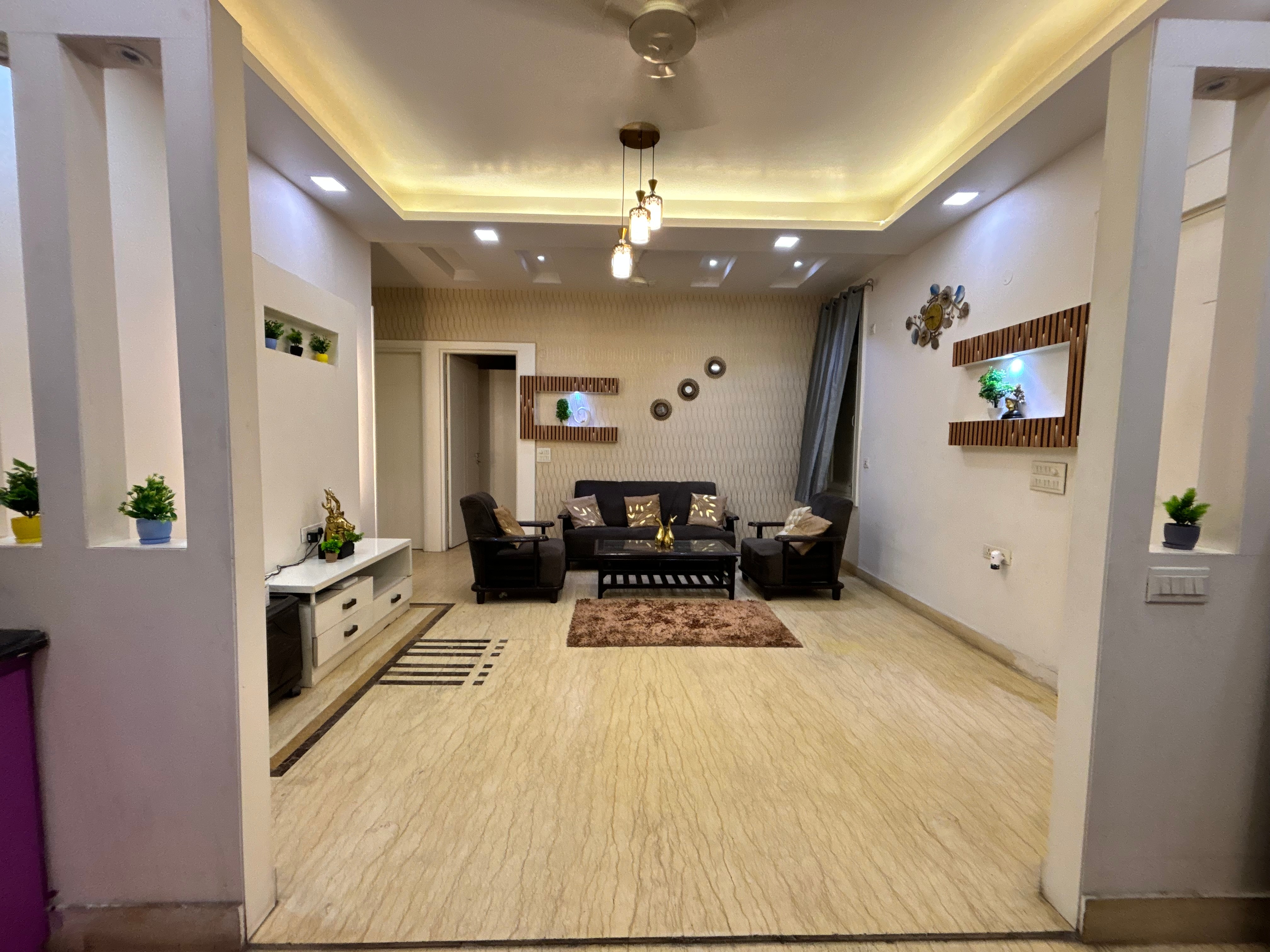 Illustration of Airy City Center Flat Interior Decoration