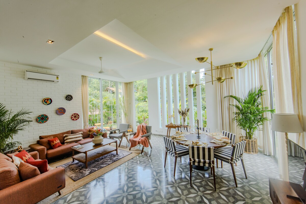 Presidential Villa 3BHK in Anjuna by Orange Sunsets ππ’π’π Goa Villa