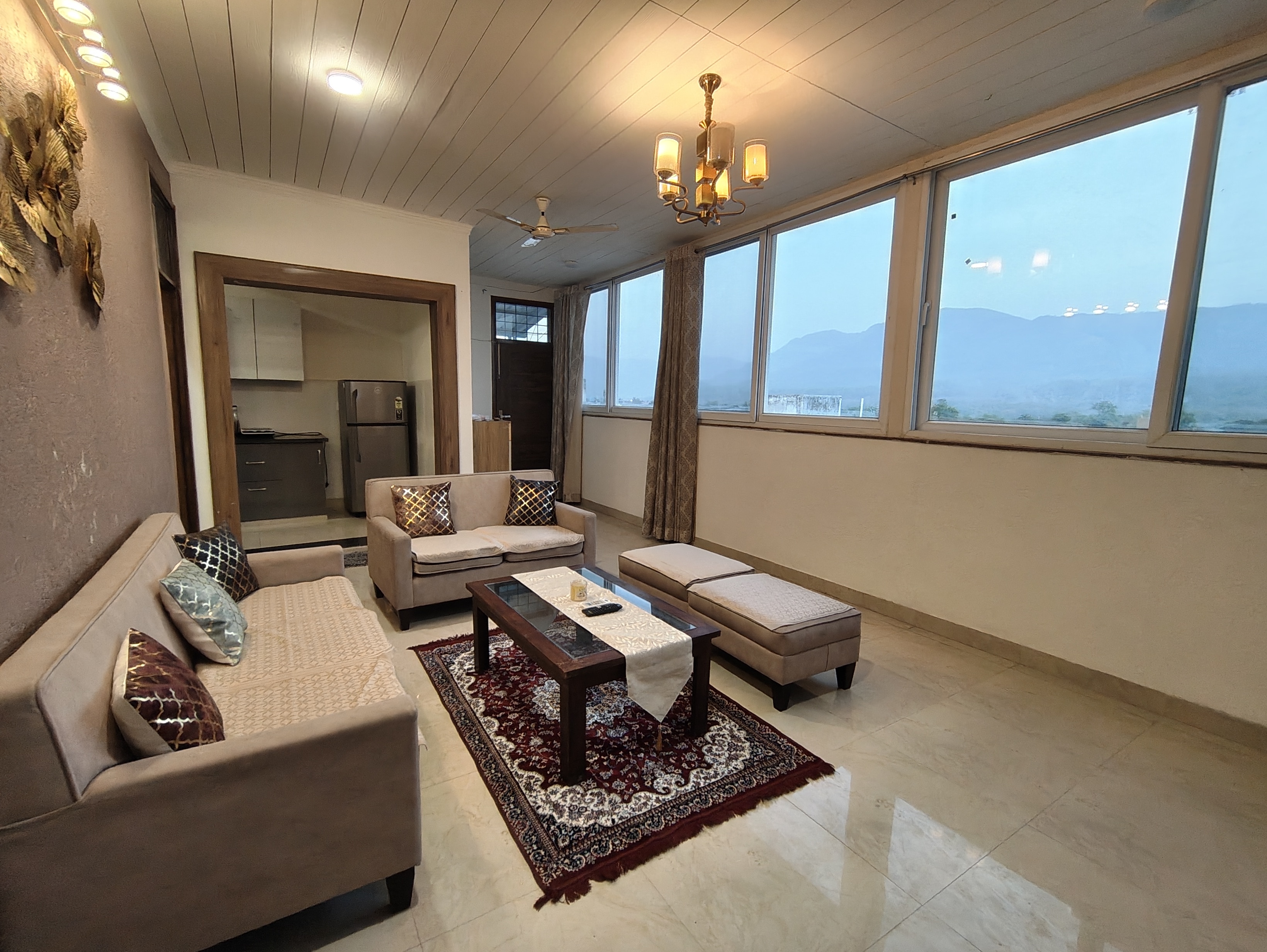 Curated visual reference: Luxury 2Bhk Terrace Apartment With Mountain View 𝗕𝗢𝗢𝗞 Rishikesh Apartment Photo Inspiration