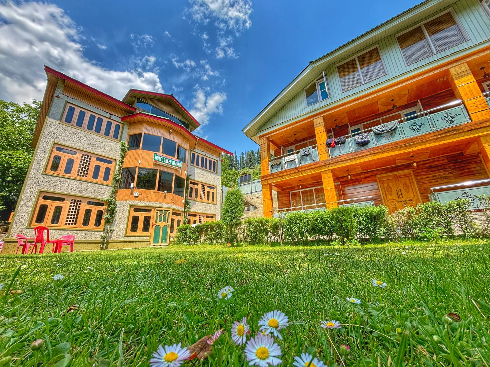 Hotel Green Heaven 𝗕𝗢𝗢𝗞 Pahalgam Hotel