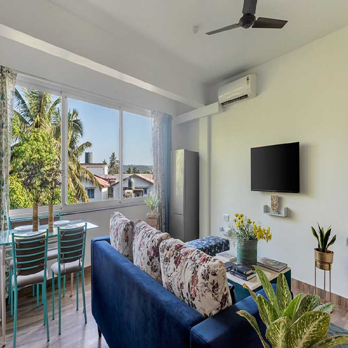 1 Bhk with historic view in candolim 𝗕𝗢𝗢𝗞 Goa Apartment
