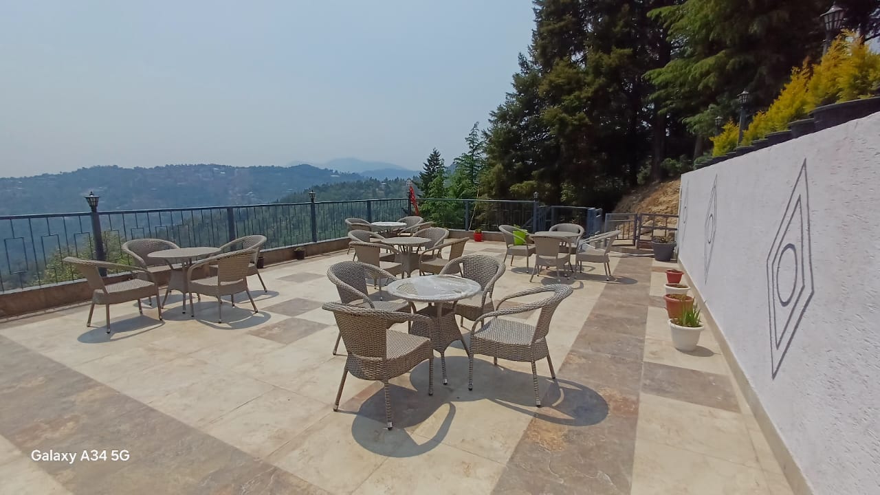 The Mukteshwar Inn rooftop cafe