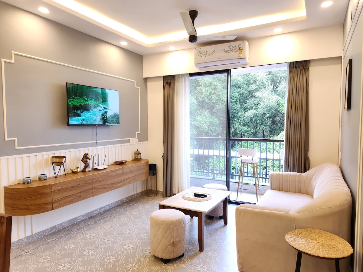 Elegant 2BHK Apartment I Candolim Goa A108 𝗕𝗢𝗢𝗞 Goa Apartment