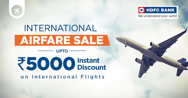 Flight disxount on make my trip forex hdfc card